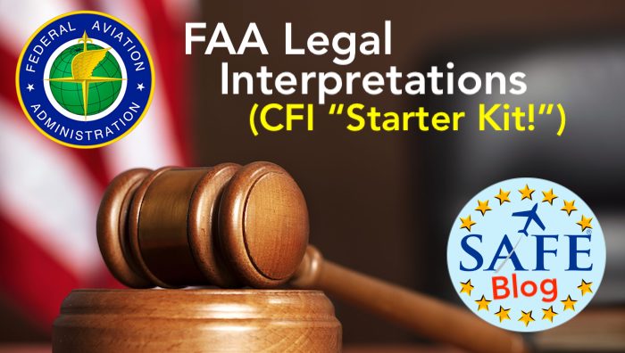 Avions Interpretations juridiques de la FAA Kit de demarrage